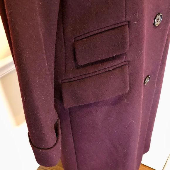 RALPH LAUREN Wine Wool Equestrian Riding Blazer Longer Coat Sz 6 NWOT - Picture 11 of 16